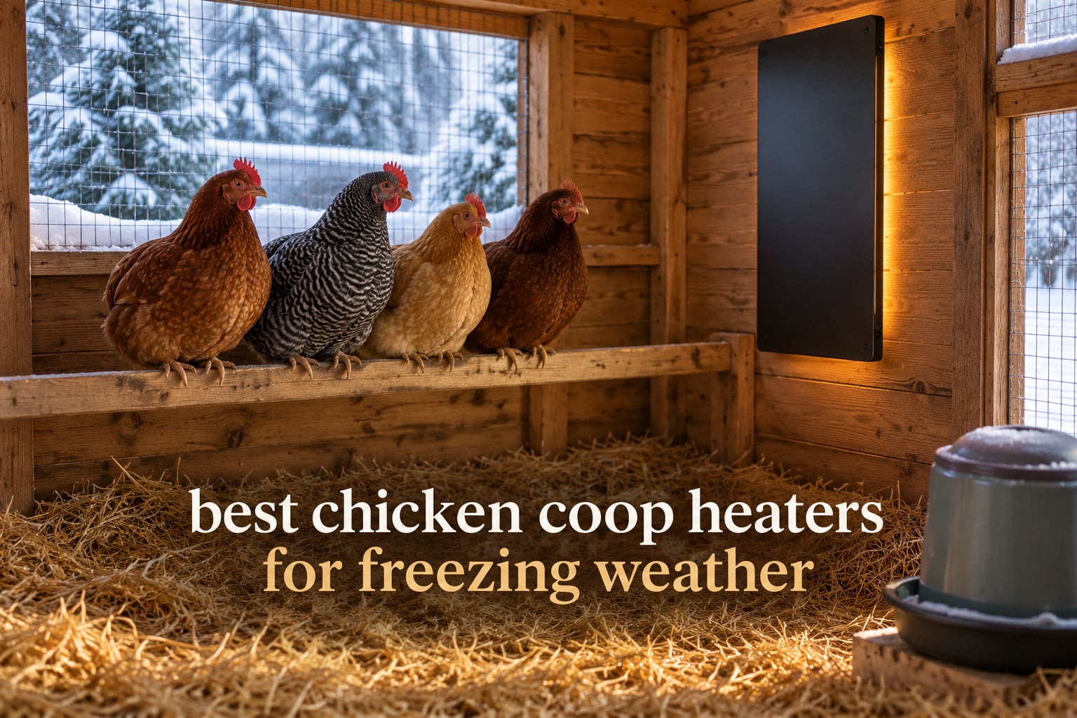 best chicken coop heaters for freezing weather