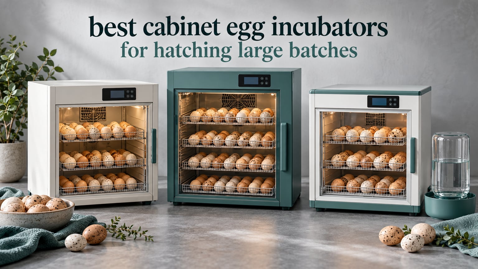 best cabinet egg incubators for hatching large batches