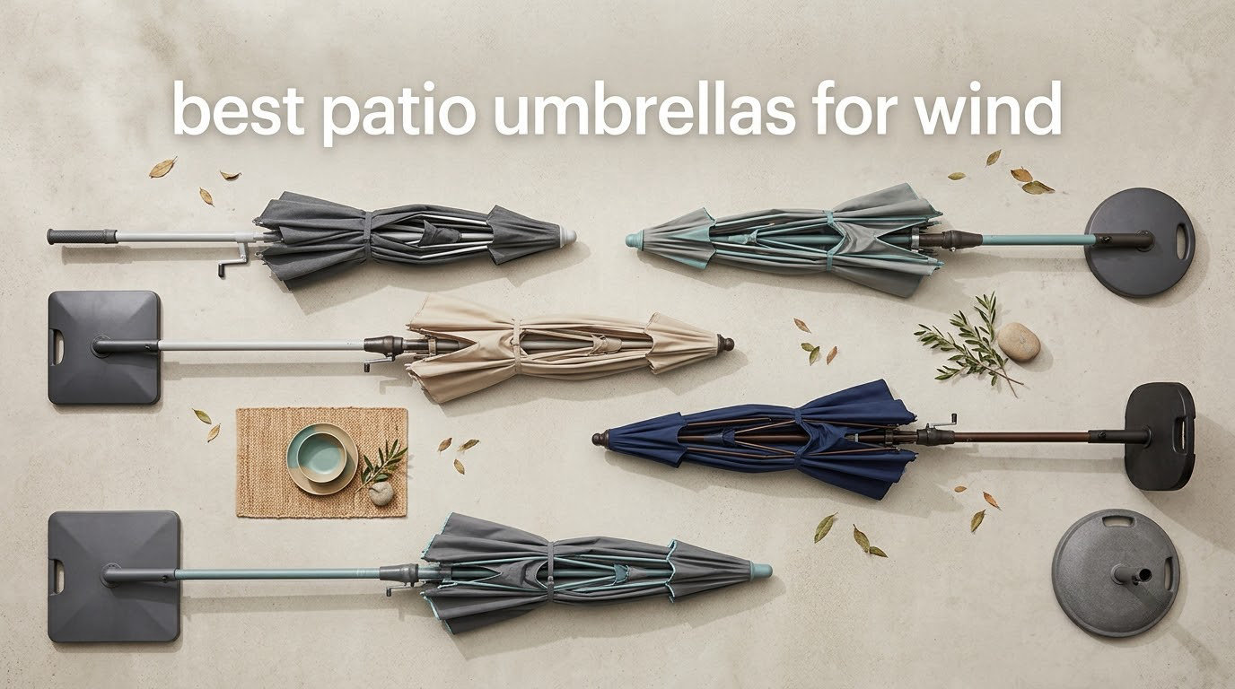 best patio umbrellas for wind