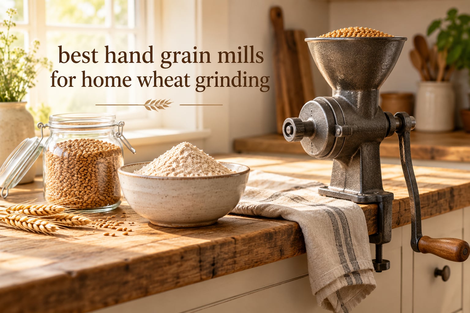 best hand grain mills for home wheat grinding