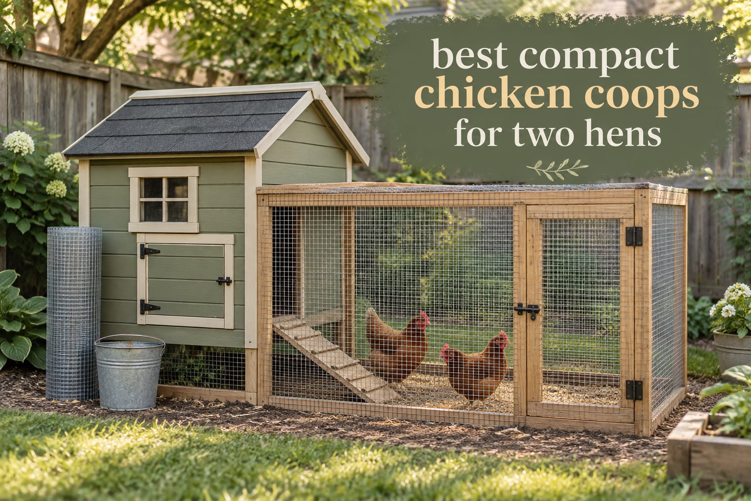 best compact chicken coops for two hens
