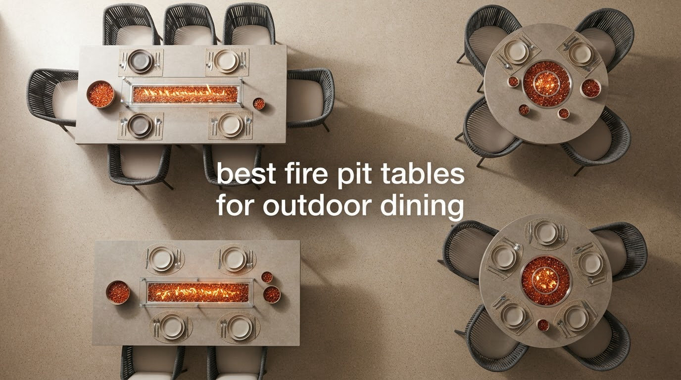 best fire pit tables for outdoor dining