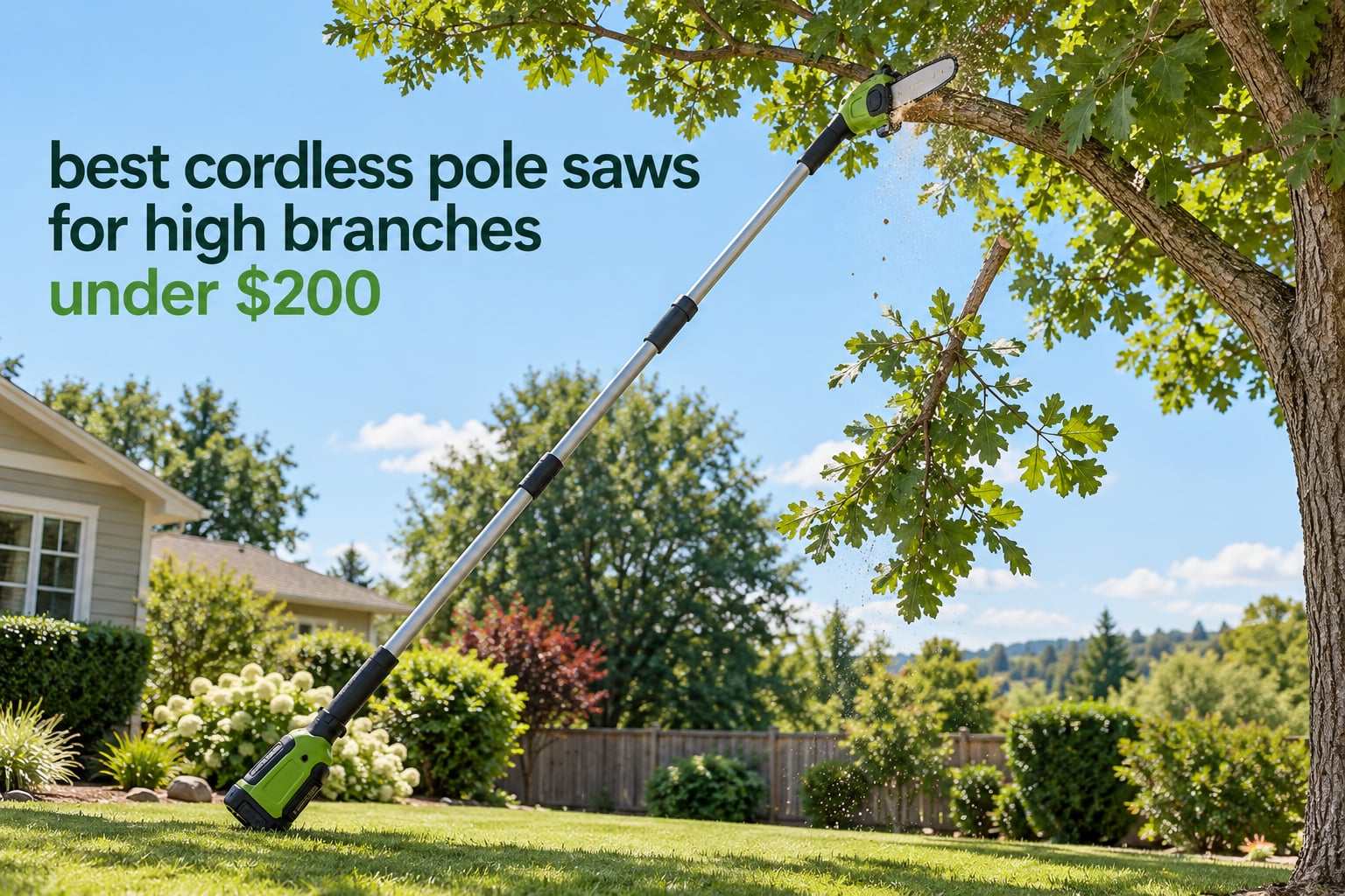 best cordless pole saws for high branches under $200