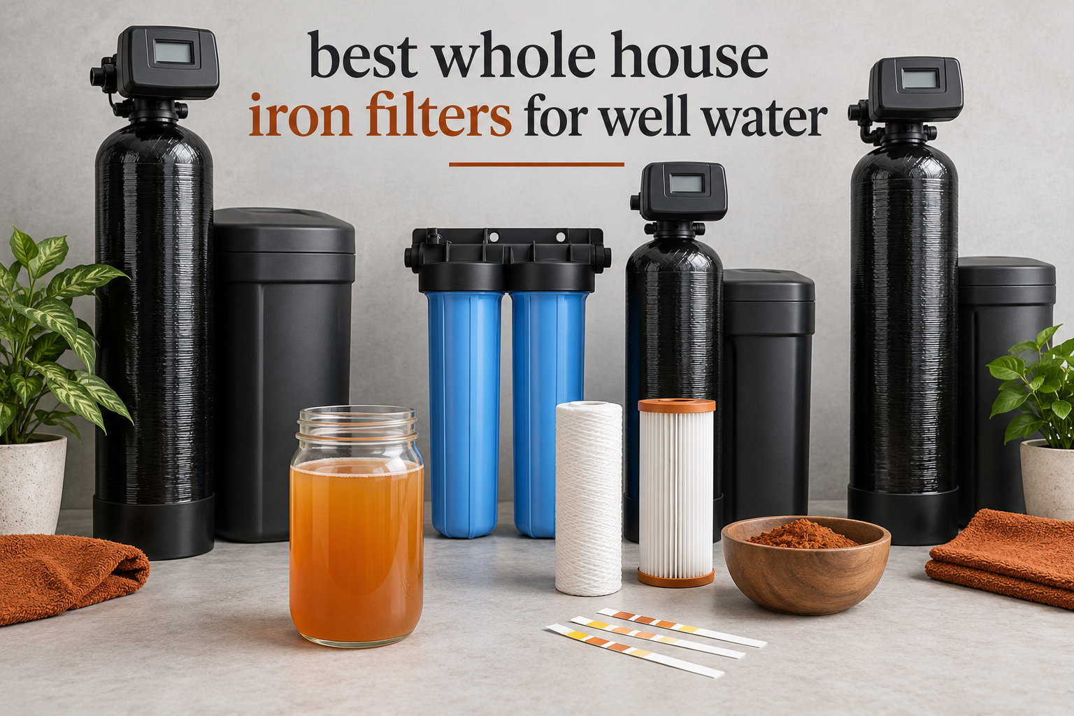 best whole house iron filters for well water