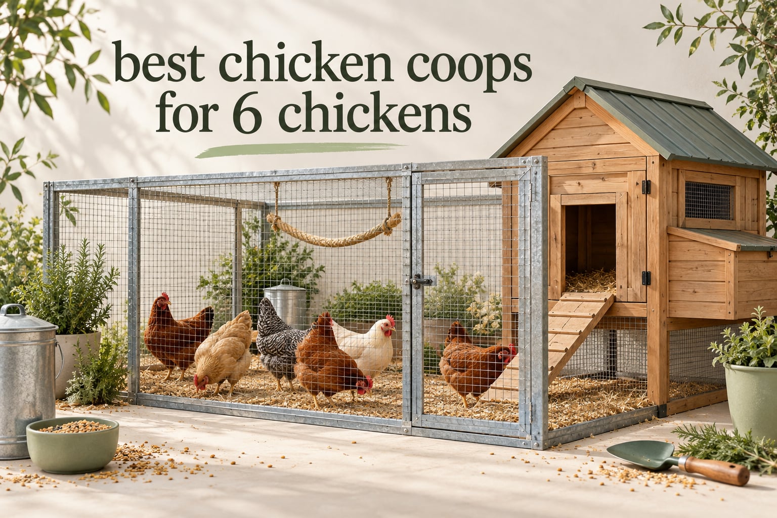 best chicken coops for 6 chickens