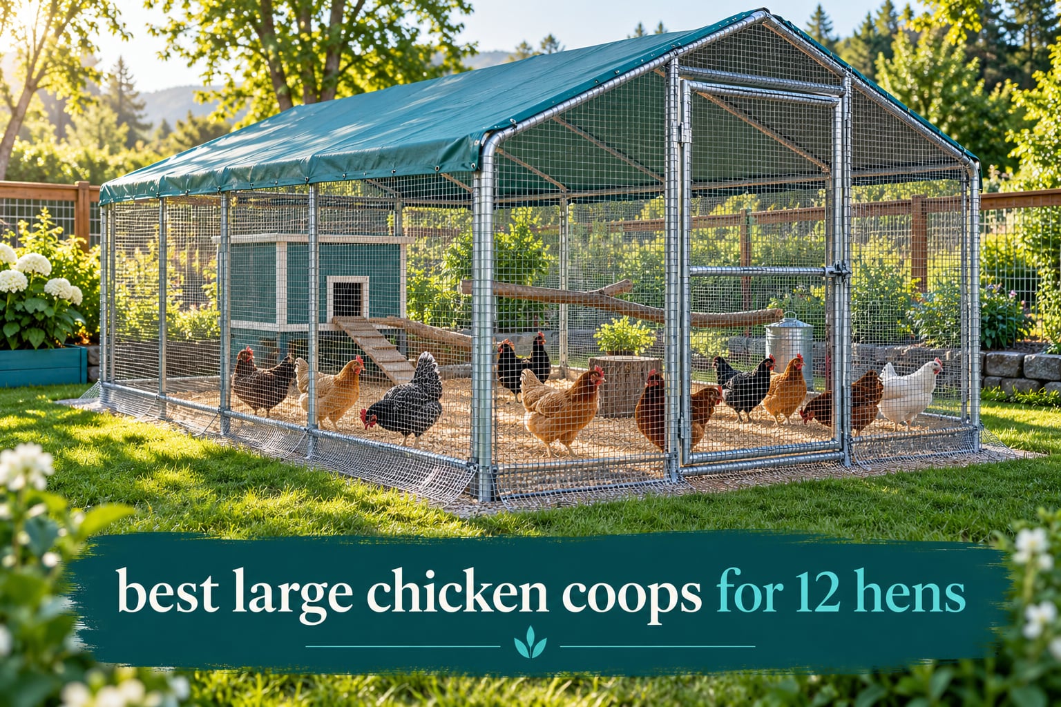 best large chicken coops for 12 hens