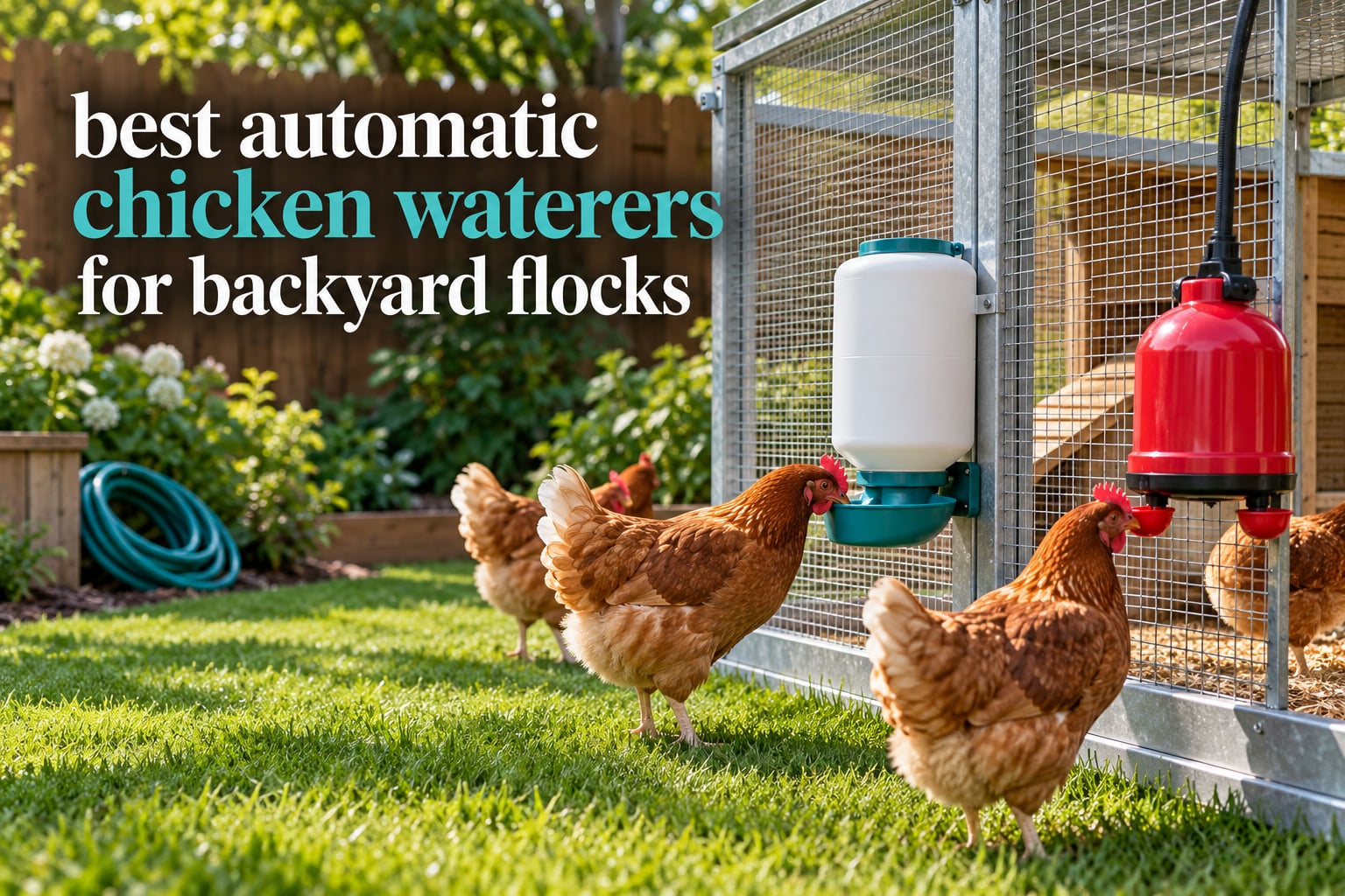 best automatic chicken waterers for backyard flocks