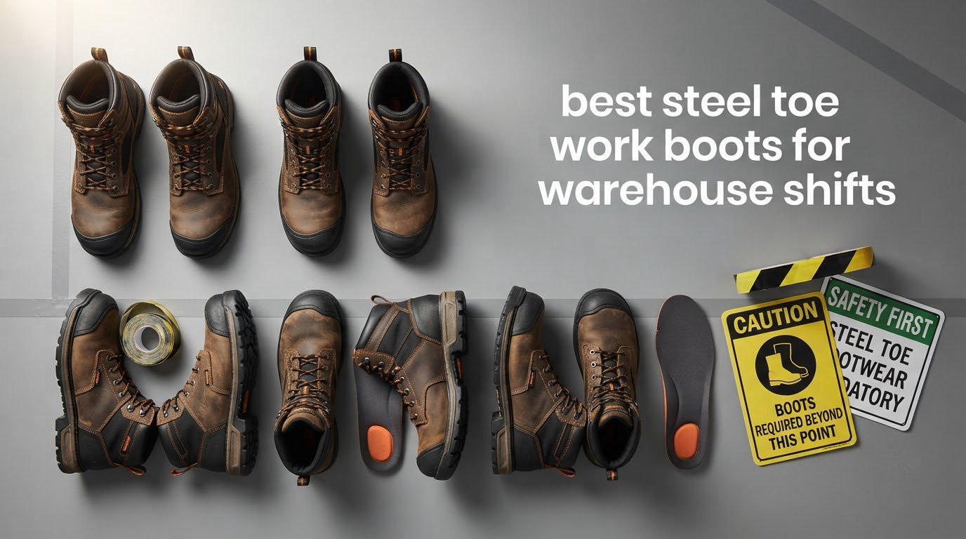 best steel toe work boots for warehouse shifts