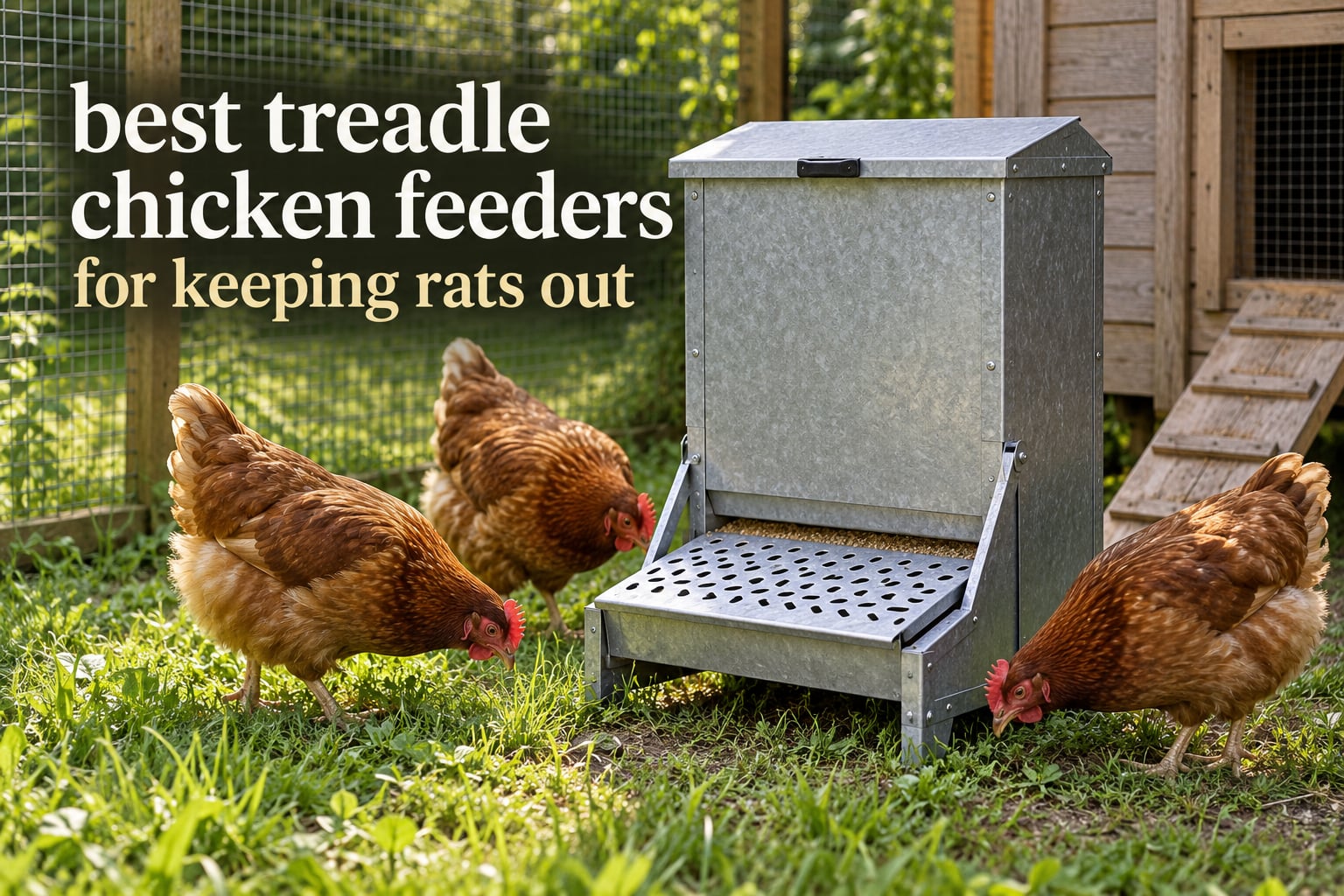 best treadle chicken feeders for keeping rats out