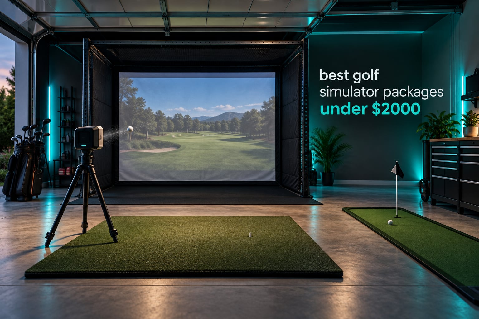 best golf simulator packages under $2000