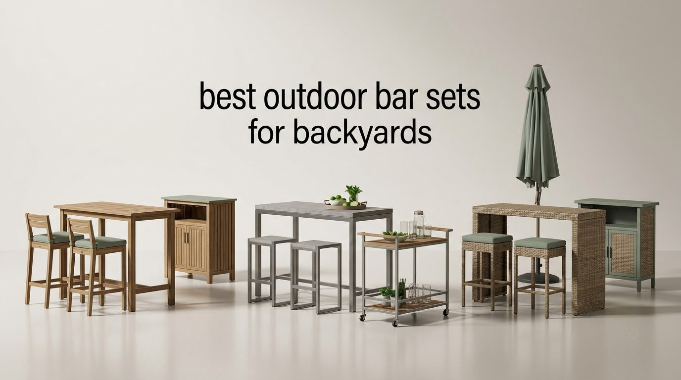 best outdoor bar sets for backyards