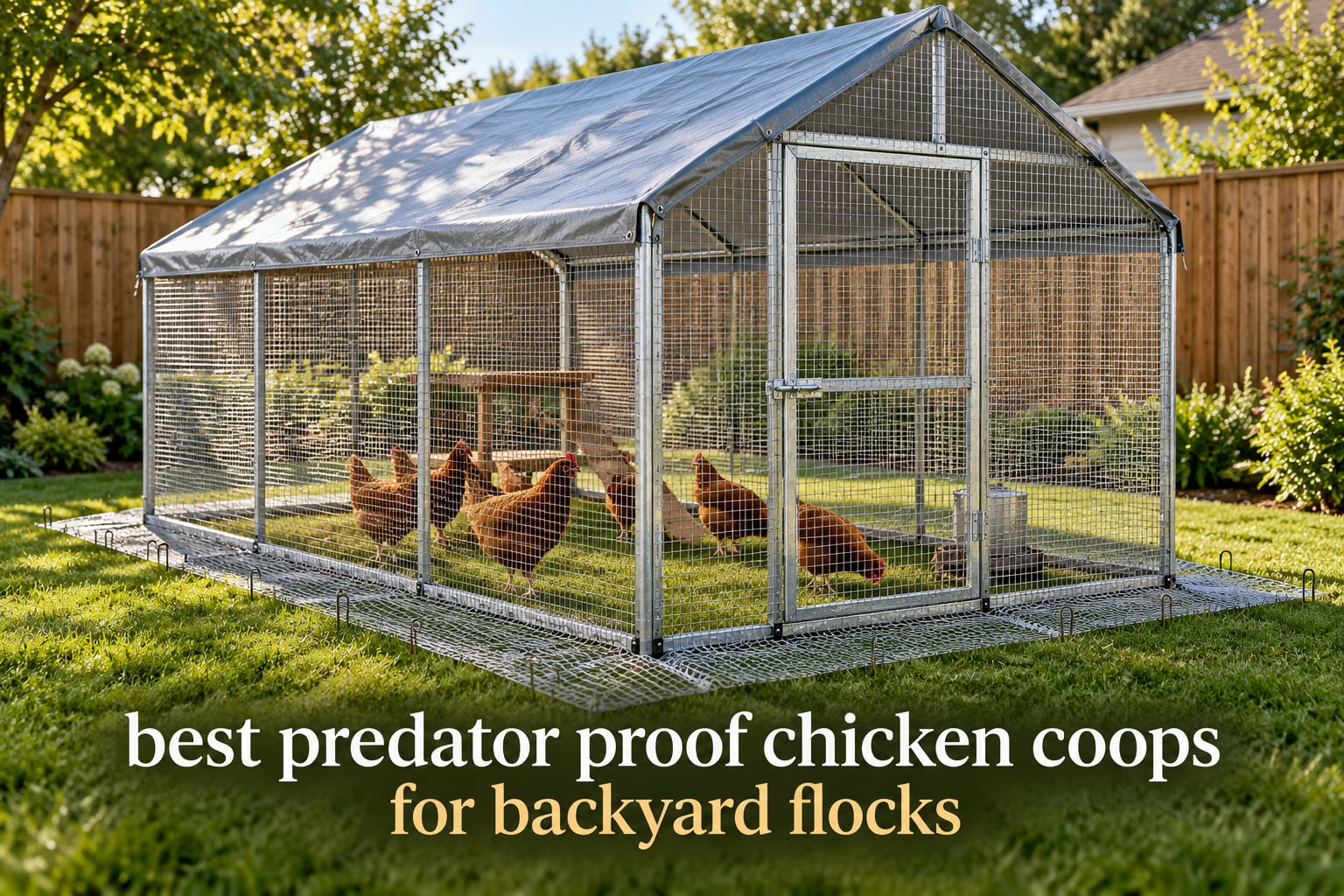 best predator proof chicken coops for backyard flocks
