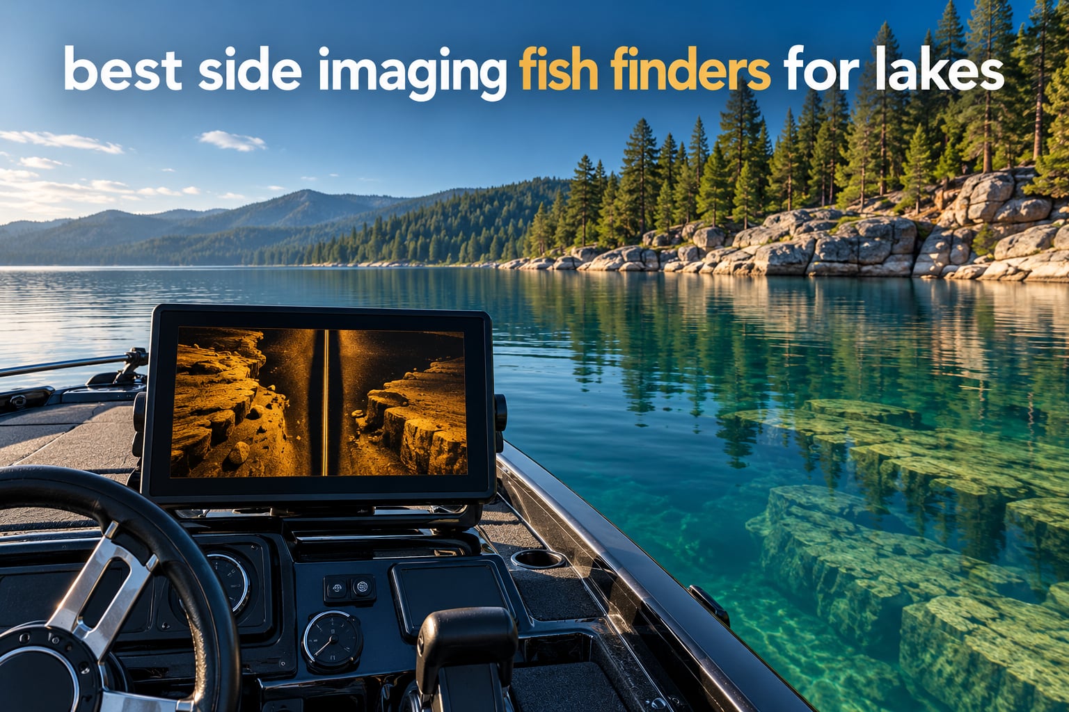 best side imaging fish finders for lakes