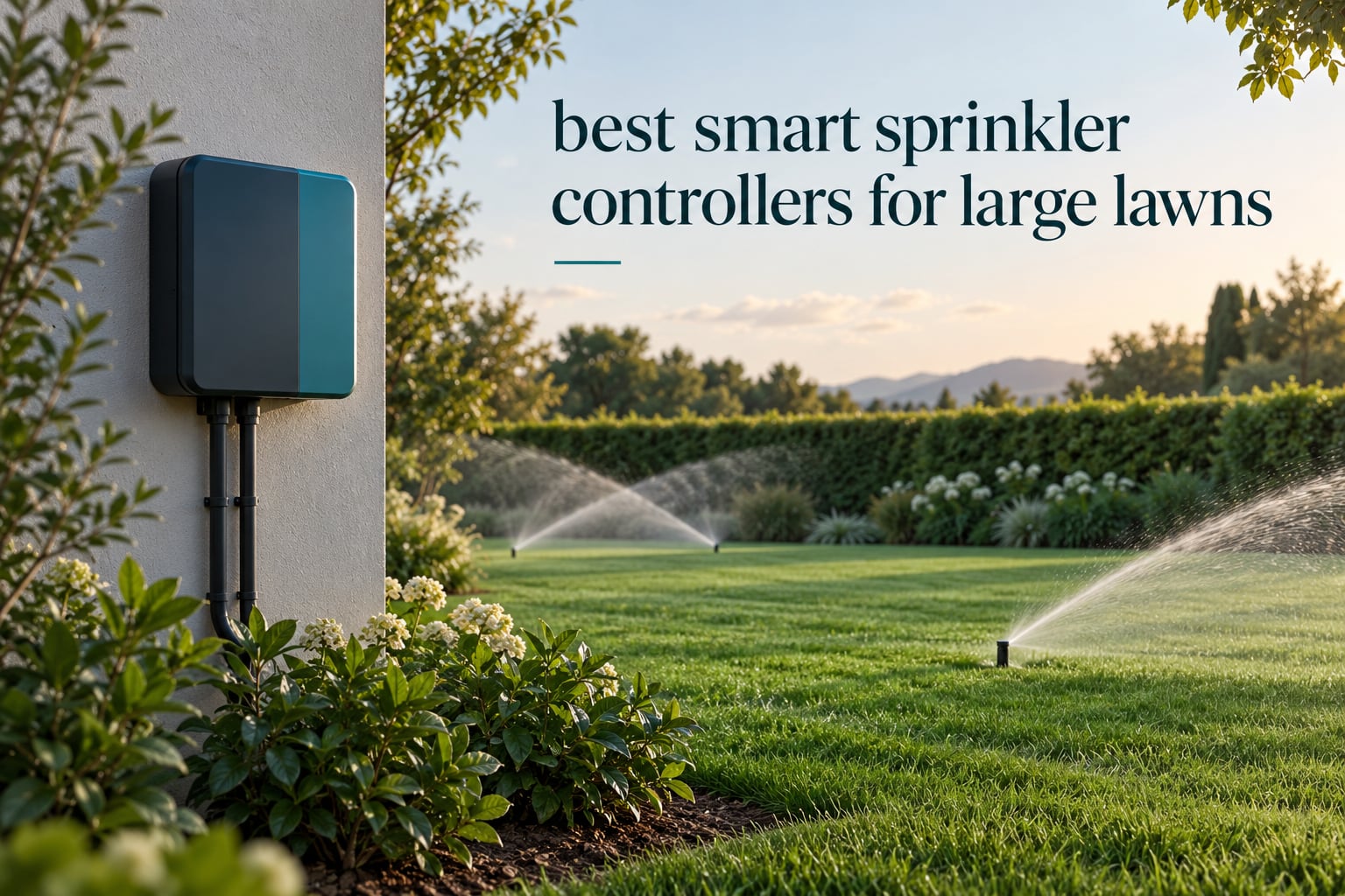 best smart sprinkler controllers for large lawns
